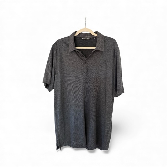 Travis Mathew ‘The Perfect Polo’ Golf or Casual Shirt Black/Grey Men’s XXL - Picture 2 of 11